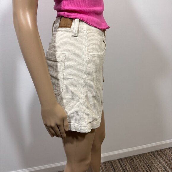 American Eagle Zip Up Corduroy Mini Skirt Super Hi-Rise A-Line Stretch Sz 0 - Picture 5 of 10